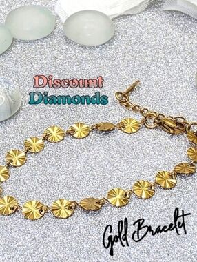 18K Yellow Gold Titanium Ripple Zodiak Sign Bracelet